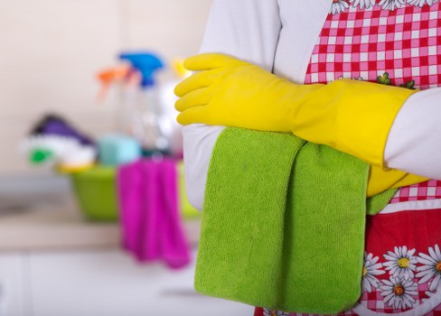 Local cleaning team completing a thorough deep clean in a TW1 flat